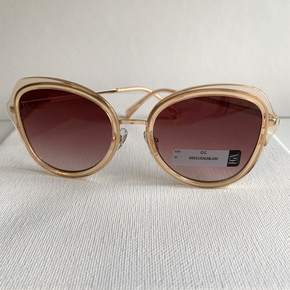 NWT gold wire and lucite sunglasses - Picture 1 of 6